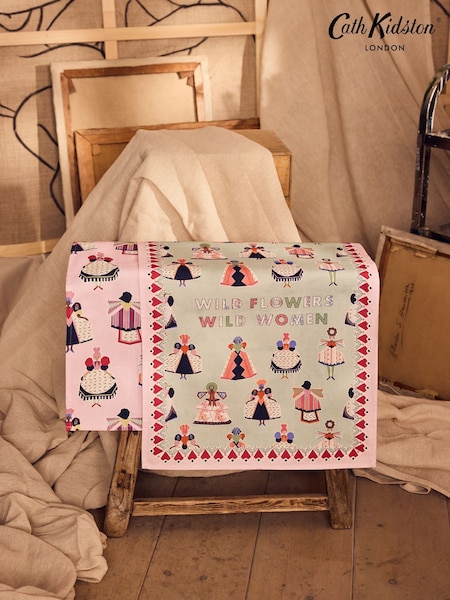 Cath Kidston Green Wild Flowers Wild Women Mug and Tea Towel Set (F78729) | £28