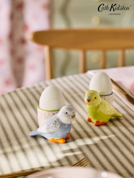 Cath Kidston Set of 2 Green Painted Table Egg Cups (F78734) | £22