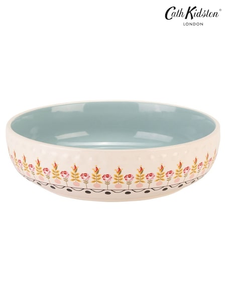 Cath Kidston Set of 4 Cream Painted Table Pasta Bowls (F78737) | £48