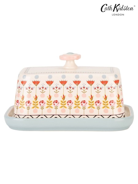 Cath Kidston White Painted Table Butter Dish (F78738) | £22