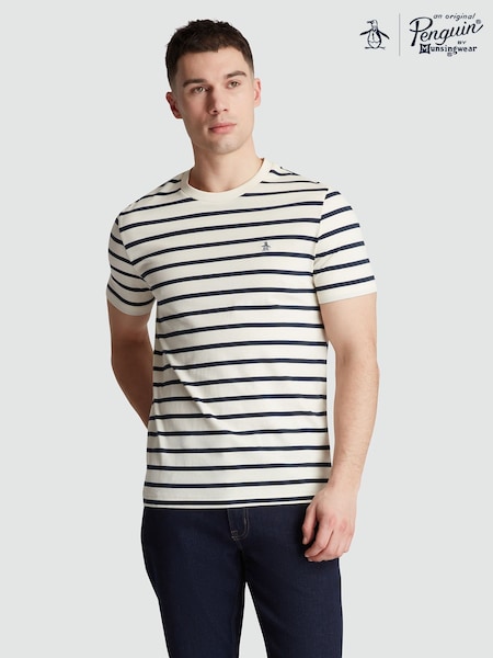 Original Penguin Blue Sticker Pete 100% Organic Cotton Hoodie (F78795) | £35