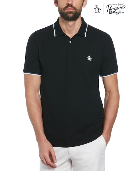 Original Penguin Textured Short Sleeve 100% Polo Shirt (F78808) | £55