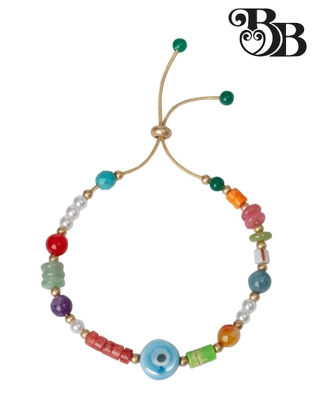 Bibi Bijoux Gold Tone Multi Beaded Friendship Bracelet (F78970) | £30