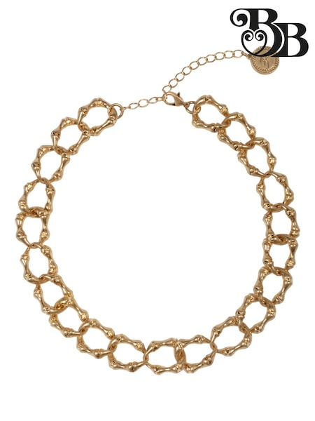 Bibi Bijoux Gold Tone Bamboo Chain Necklace (F78973) | £30
