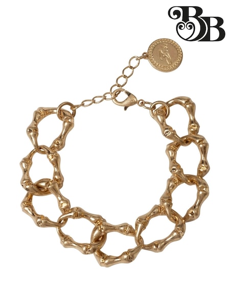 Bibi Bijoux Gold Tone Bamboo Chain Bracelet (F78977) | £25