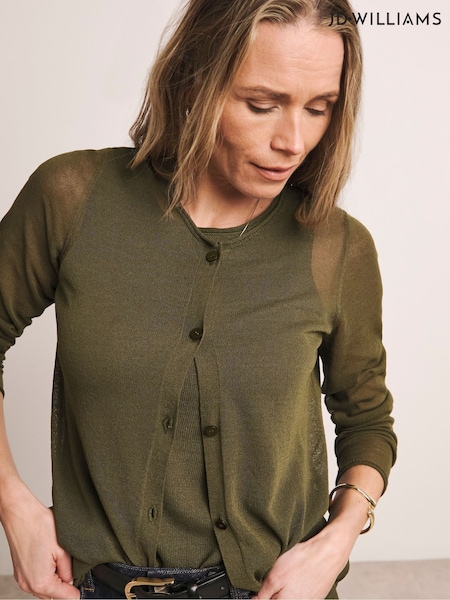 Anthology By JD Williams Green Sheer Cardigan (F79116) | £32