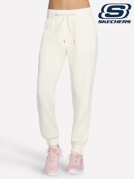 Skechers White Skechluxe Elevate Joggers (F79177) | £44