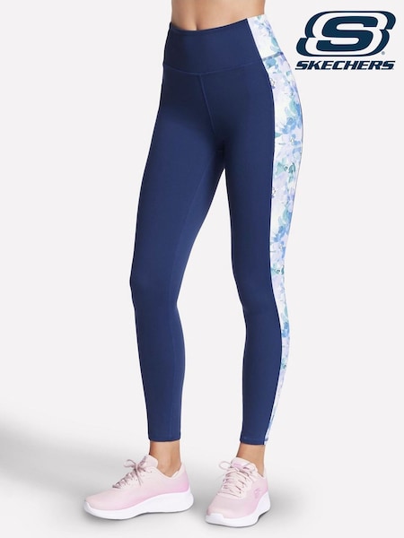 Skechers Blue GoWalk Seascape Floral Leggings (F79181) | £44