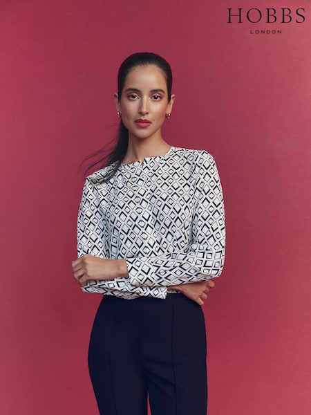 Hobbs Cream Ava Blouse (F79213) | £89