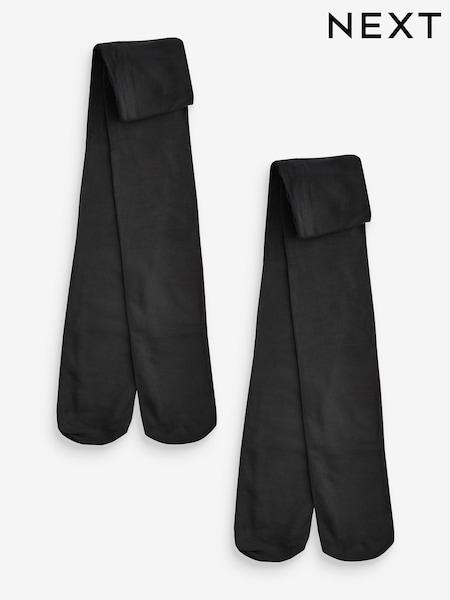 Black Longer Length 80 Denier School Tights 2 Pack (F79261) | £7.50 - £10.50