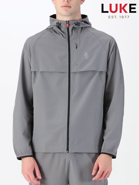 Luke 1977 Grey Brecon Concrete Zip Hoodie (F79345) | £75