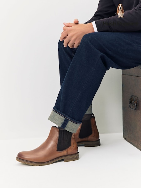 Hush Puppies Brown Russell Boots (F79538) | £95