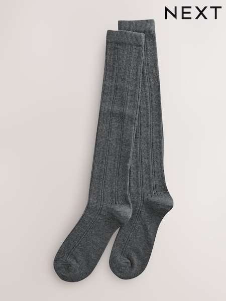 Grey Pellerine Knee High Socks 2 Pack (F79642) | £0