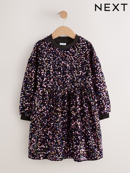 Multi Pink Sequin Dress (3-16yrs) (F80173) | £25 - £31