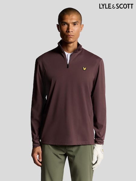 Lyle & Scott Red Golf Course Midlayer Jumper (F80729) | £65