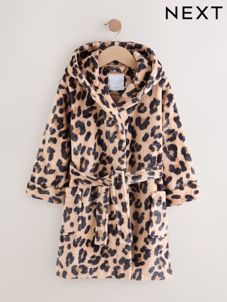 Animal Print Fleece Dressing Gown (9mths-16yrs) (F80811) | £16 - £25
