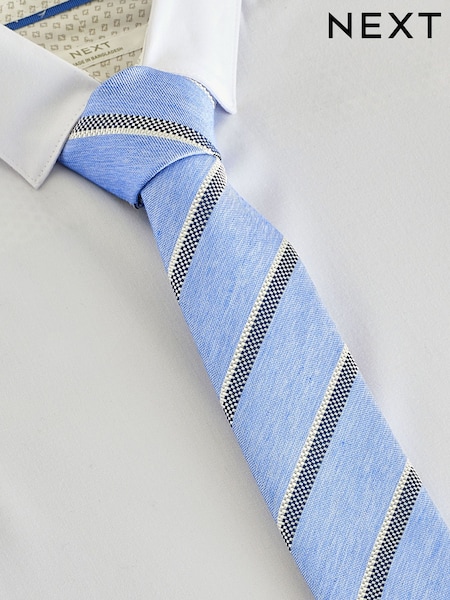 Blue Tripe Tie (3-16yrs) (F80948) | £9