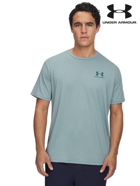 Under Armour Green Sportstyle Left Chest Logo T-Shirt (F80972) | £25