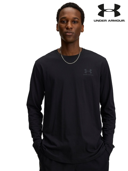 Under Armour Black Left Chest Long Sleeve T-Shirt (F81039) | £27