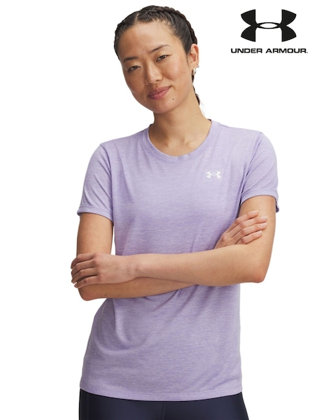 Under Armour Purple Tech Twist Crew Neck T-Shirt (F81054) | £27