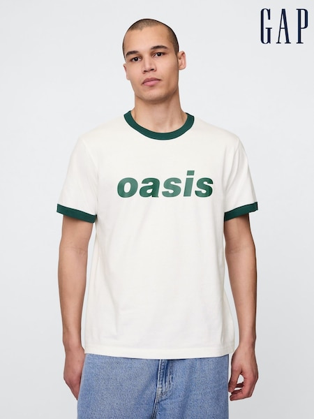 Gap Cream Oasis Graphic T-Shirt (F81209) | £40
