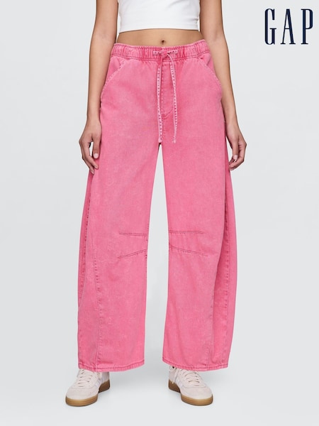 Gap Pink Mid Rise UltraSoft Easy Horseshoe Jeans (F81271) | £65