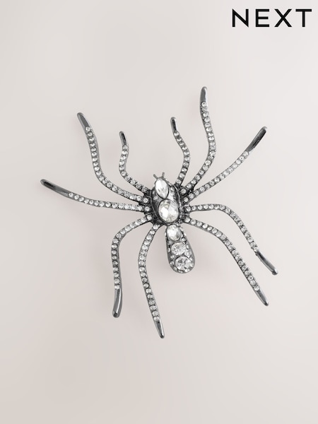 Gun Metal Halloween Spider Brooch (F81618) | £12
