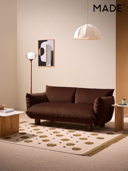 MADE.COM Chocolate Brown Jude 2 Seater Sofa (F81699) | £949