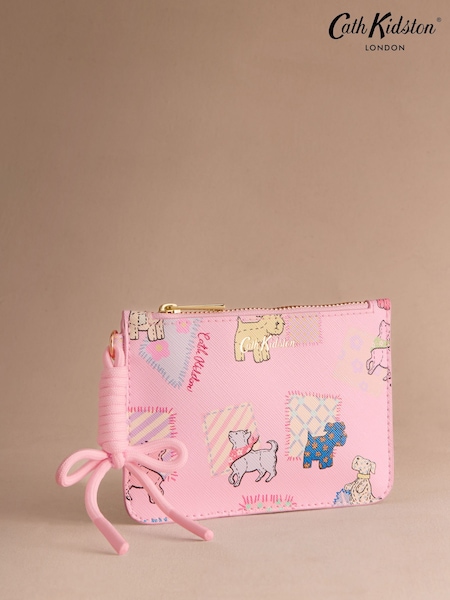 Cath Kidston Pink Teddy Dog Zip-Up Purse (F81838) | £14