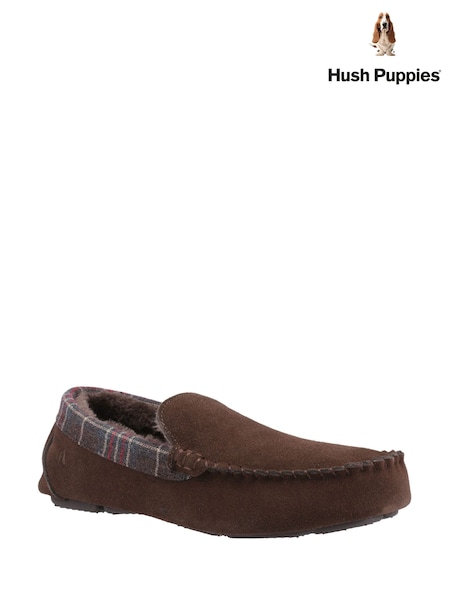 Hush Puppies Brown Andreas Slippers (F81842) | £45