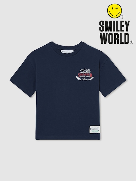 Reiss Navy 13-14 yrs SmileyWorld | Reiss Oversize T-Shirt (F81864) | £24