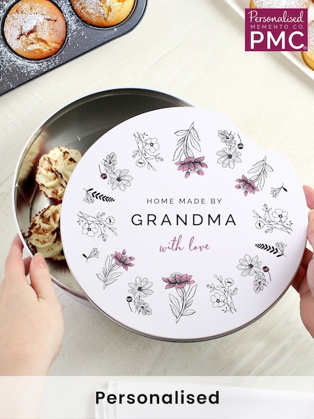 Personalised Wild Flowers Cake Tin by PMC (F81878) | £25