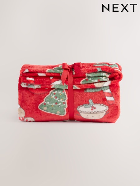 Red Christmas Throw (F82212) | £13 - £20