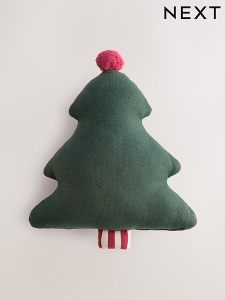 Green Christmas Tree Cushion (F82218) | £15