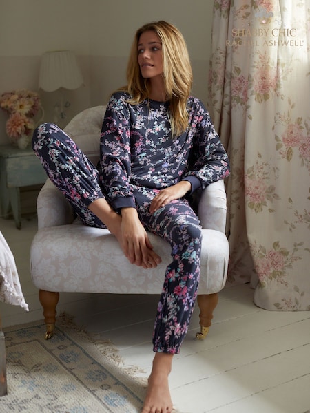 Shabby Chic by Rachel Ashwell® Navy Floral Cosy Twosie Pyjamas (F82487) | £38