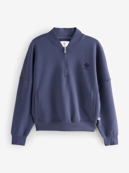 Shabby Chic by Rachel Ashwell® Navy Floral Quarter Zip Sweatshirt (F82796) | £44