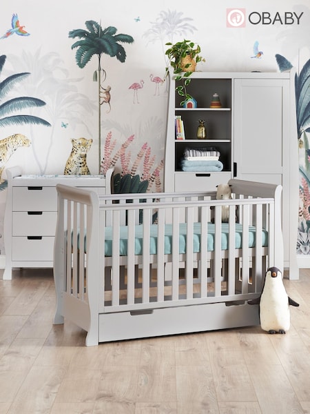 Obaby Warm Grey Stamford Mini 3 Piece Nursery Furniture Set (F82846) | £1,000