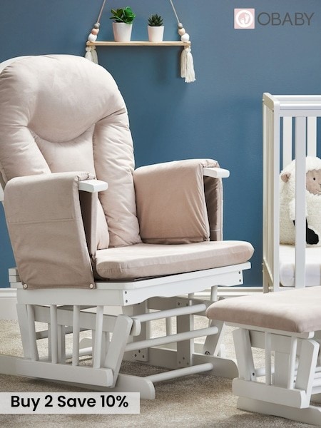 Obaby Sand Reclining Glider Nursing Chair And Stool (F82853) | £250