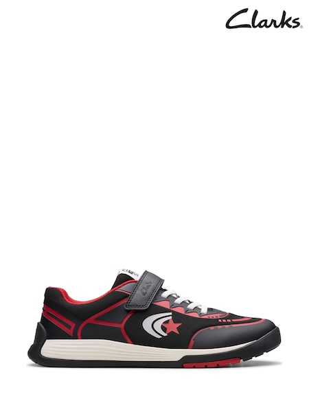 Clarks Black Flex Trainers (F82976) | £44 - £46