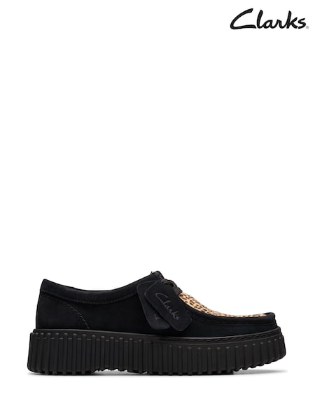 Clarks Animal Nubuck Torhill Bee Shoes (F82999) | £110
