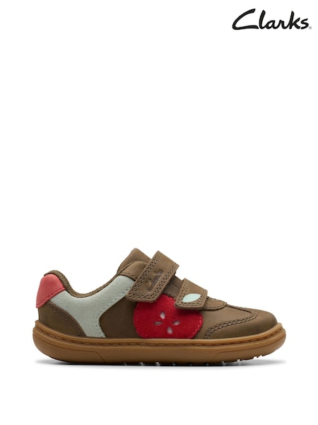Clarks Green Flash Garden Toddler Shoes (F83030) | £38