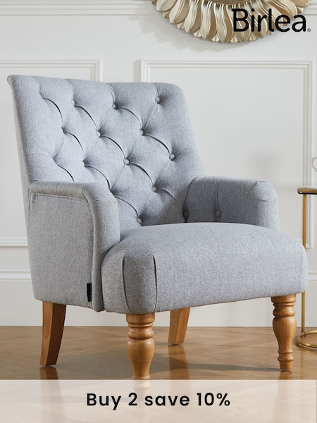 Birlea White Padstow Boucle Accent Chair (F83085) | £320
