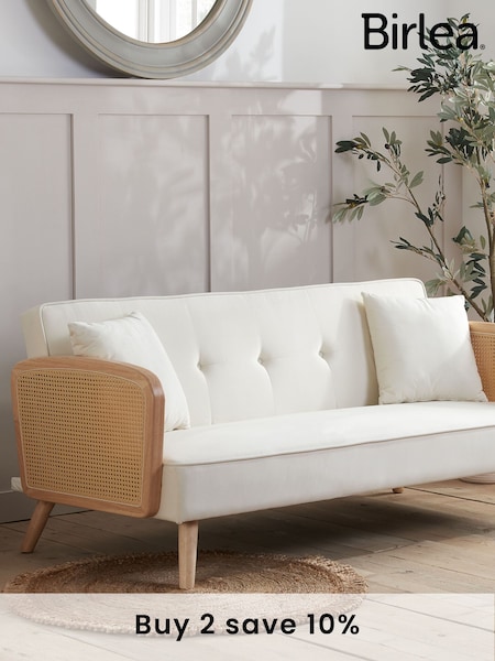 Birlea White Mila Boucle Sofa Bed (F83090) | £410