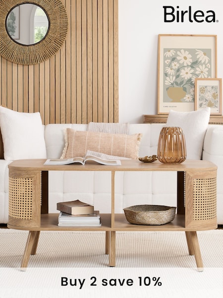 Birlea Brown Noah Rattan Coffee Table (F83112) | £195
