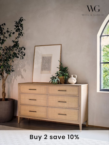 Willis & Gambier Brown Casera 6 Drawer Wide Chest (F83117) | £1,460