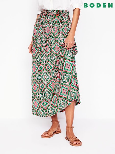 Boden Green Rosaline Jersey Skirt (F83312) | £70