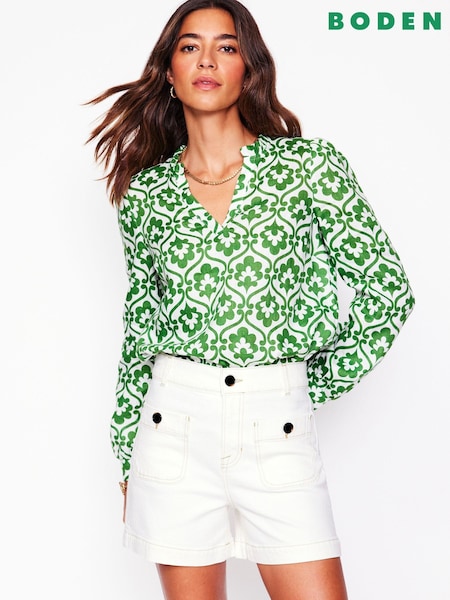 Boden Green Grace Top (F83522) | £90