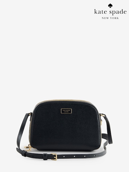 kate spade new york Serena Double Zip Dome Black Cross-Body Bag (F83590) | £225