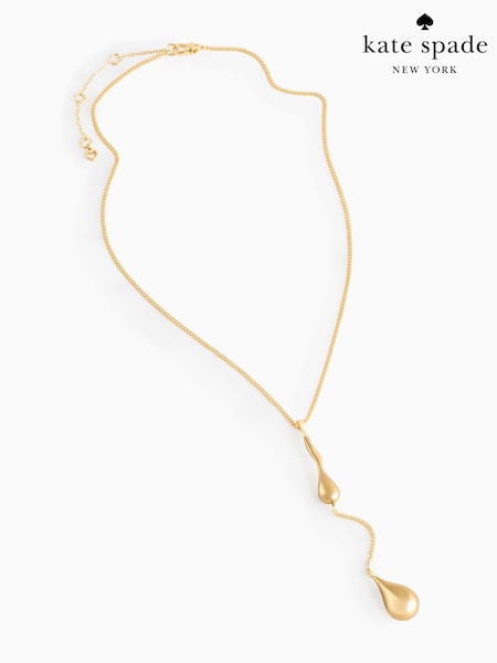 kate spade new york Gold Tone Lariat Necklace (F83607) | £135