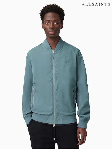 AllSaints Blue Bassett Bomber Jacket (F83747) | £169